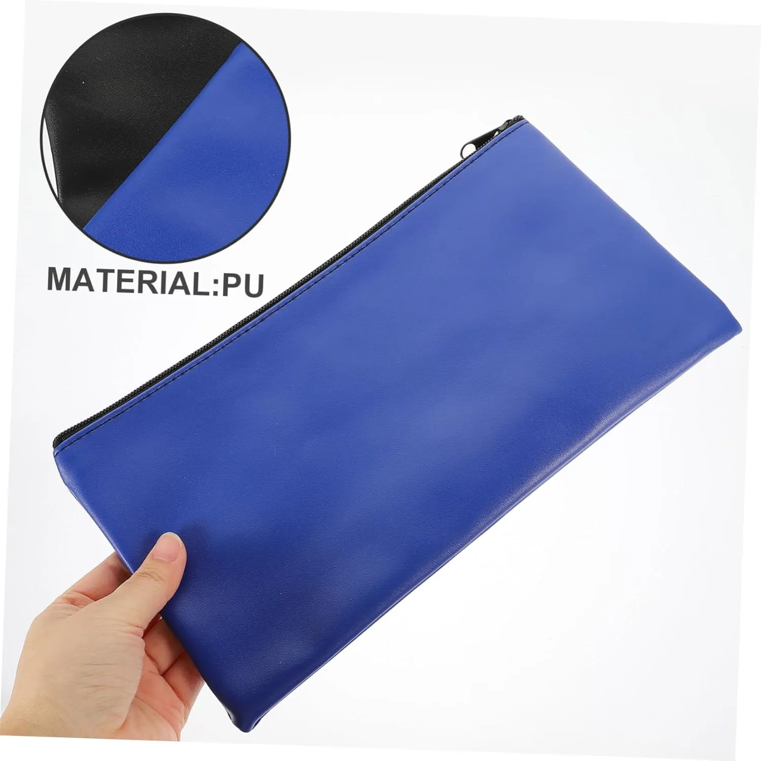 VALICLUD 2pcs Money Bank Deposit Bag with Reusable Coin Pouch Purse Bag for Money