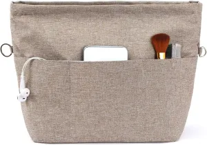 VANCORE Purse Bag Organizer Insert with 13 Pockets, Handbag and Tote Bag Inside Shaper with Zipper