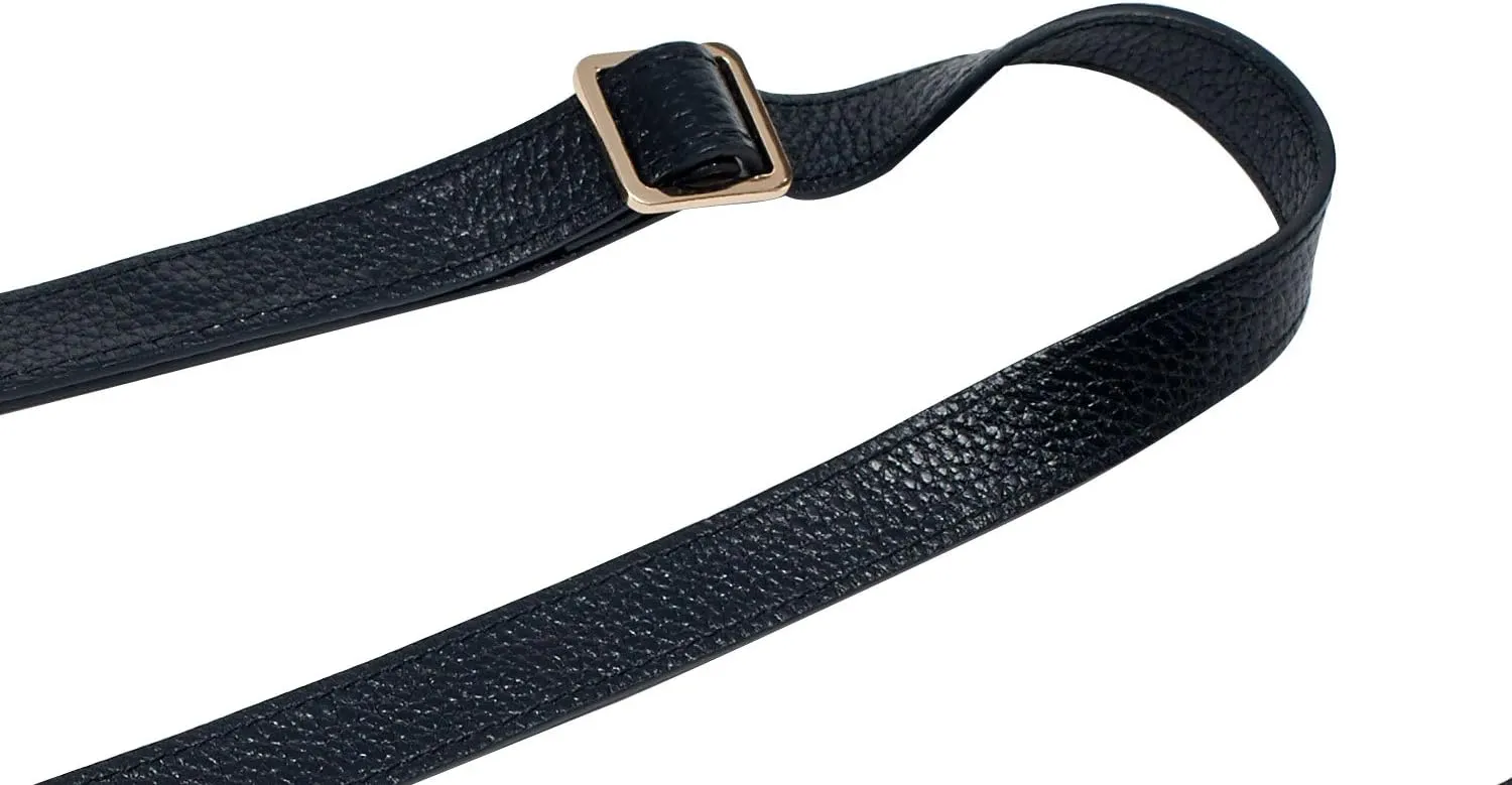 VanEnjoy Full Grain Genuine Leather Adjustable CrossBody Strap Replacement for Bag Purse, 0.7" Wide,26-51" Long