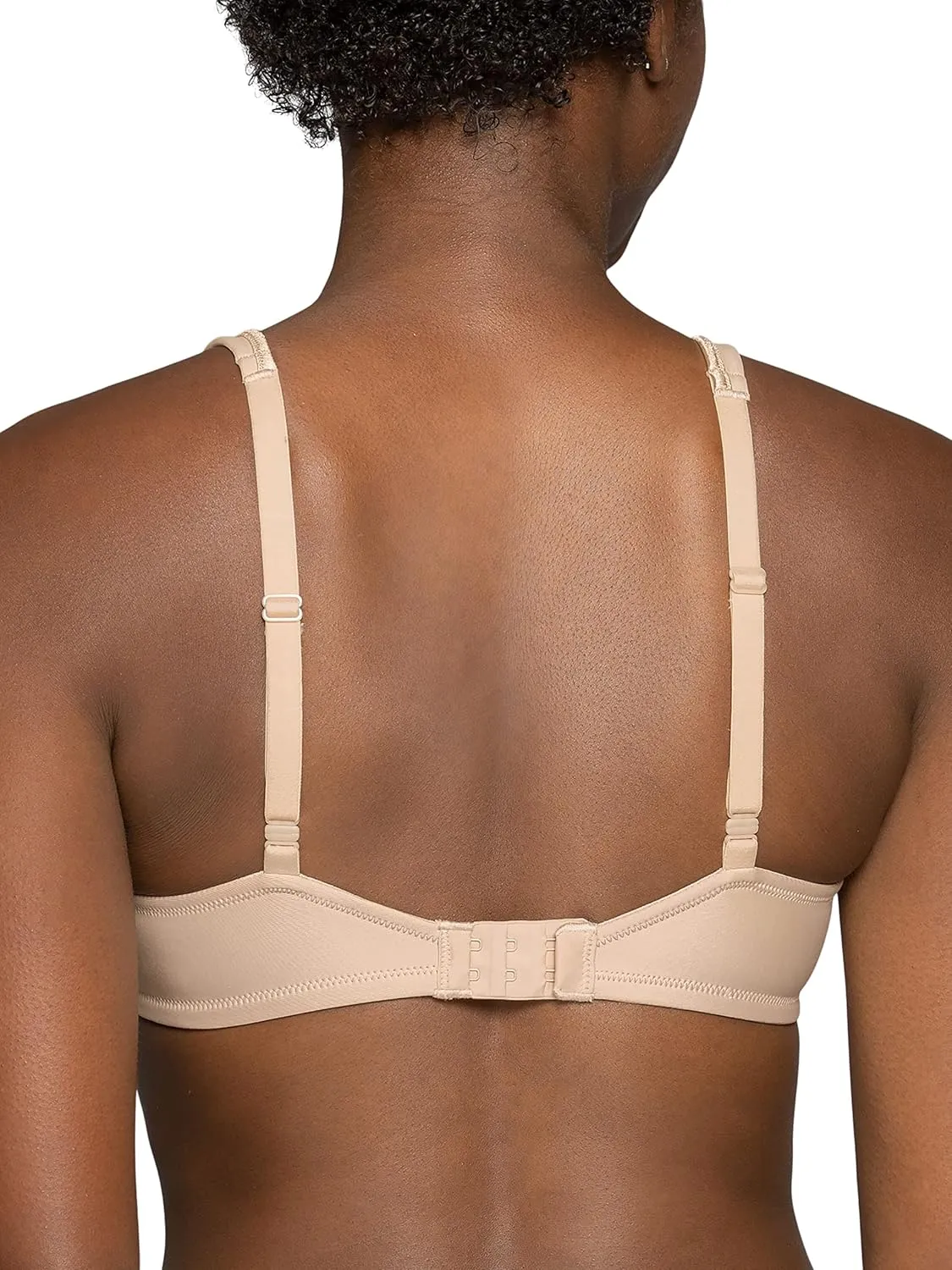 Vanity Fair Women's Bra with 2-Way Convertible Straps, Body Caress Full Coverage, Lightly Lined Cups up to DD
