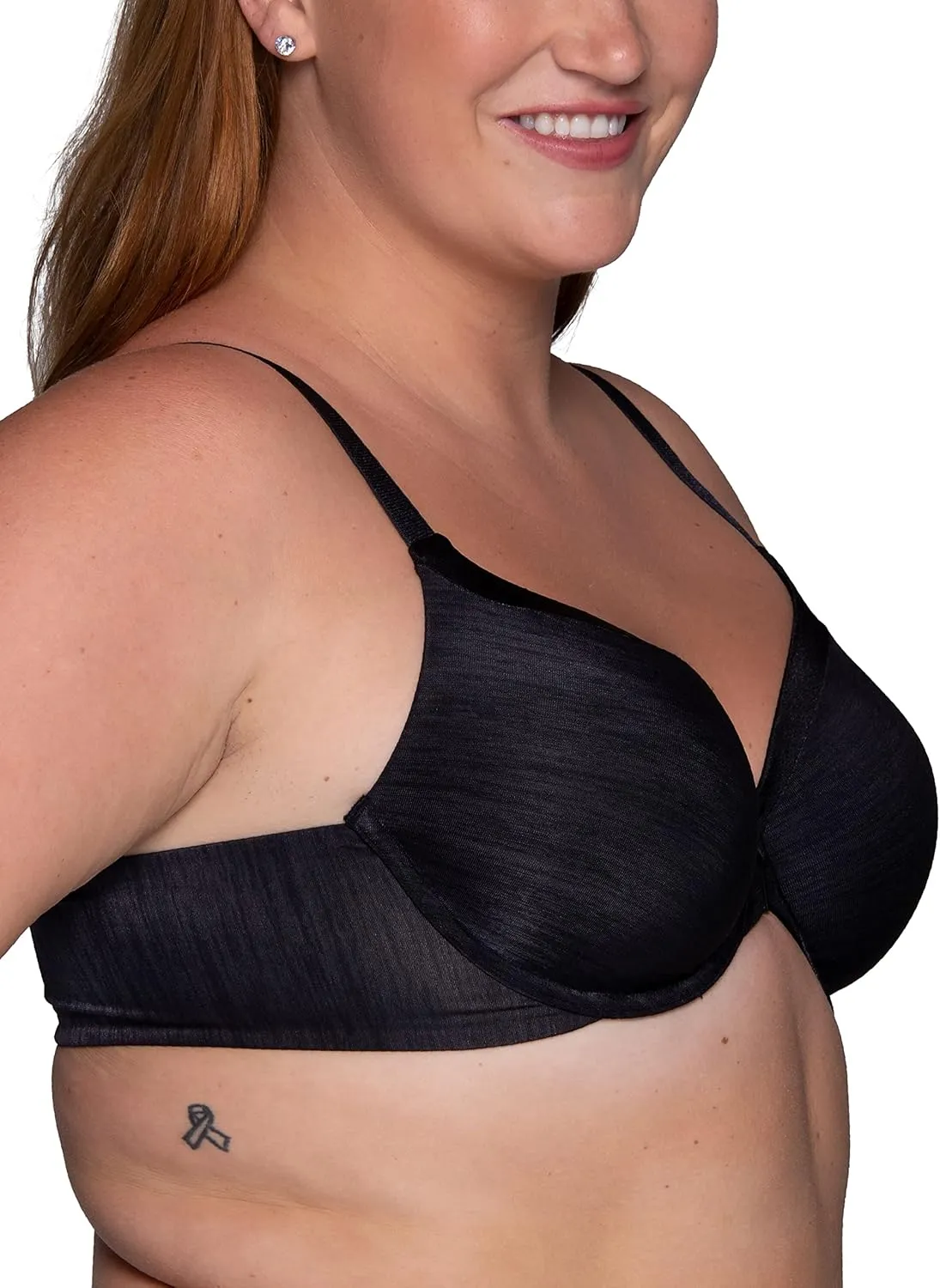 Vanity Fair Women's Illumination Front Closure Bra, 3-Way Convertible Straps, Lightly Lined Cups up to DD