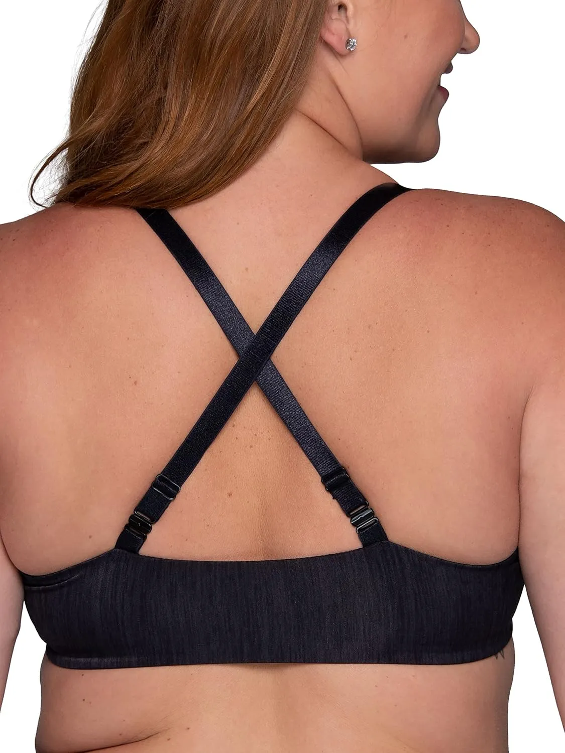 Vanity Fair Women's Illumination Front Closure Bra, 3-Way Convertible Straps, Lightly Lined Cups up to DD