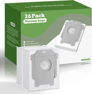 VBN 26 Pack Replacement Vacuum Bags, Compatible with irobot Roomba i7, i7 ,i3, i3 , i8, i8 , i4, i4 , i6, i6 ,i1 , j7, j7 , S9, S9 ,i & s & j Series Clean Base Automatic Dirt Disposal Bags