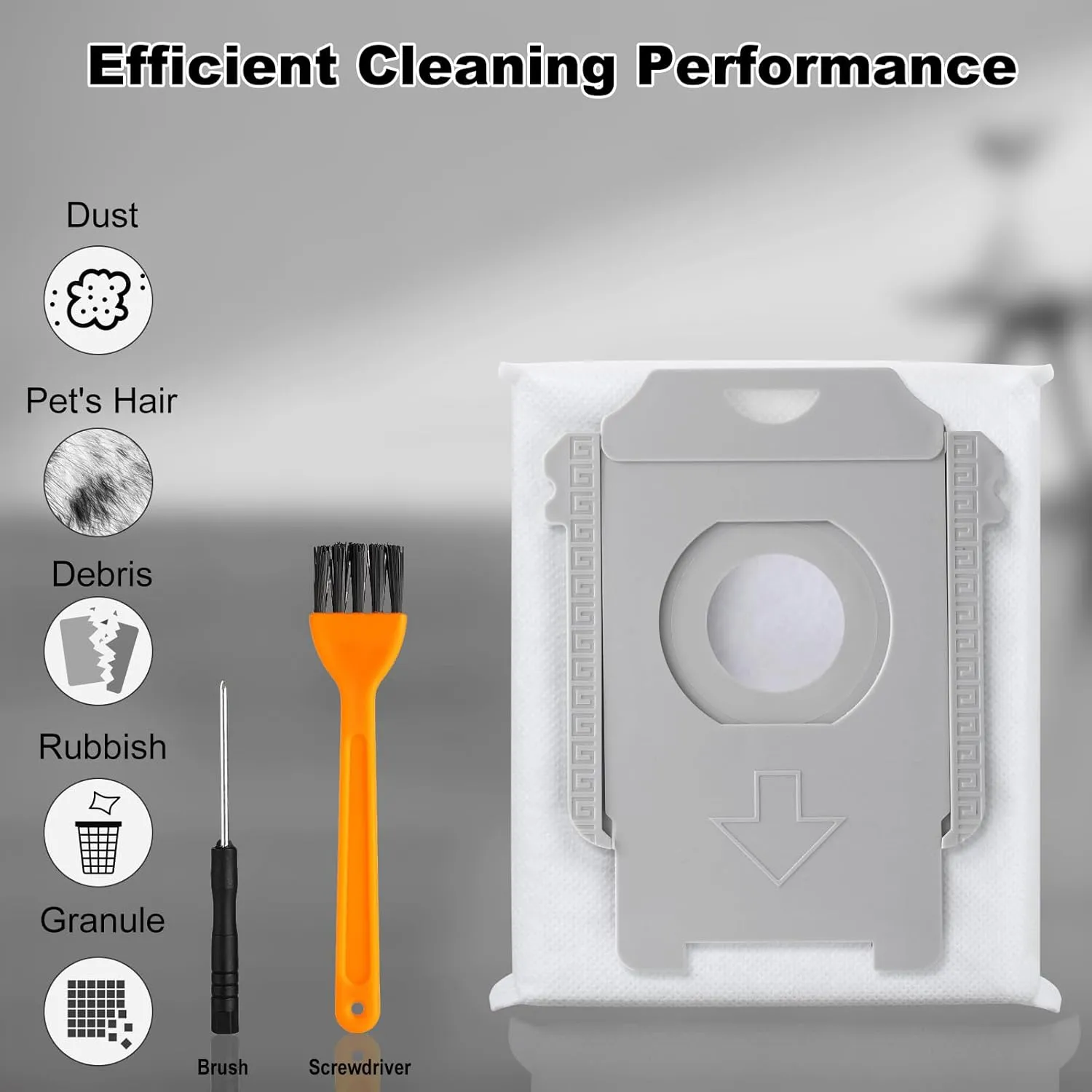 VBN 26 Pack Replacement Vacuum Bags, Compatible with irobot Roomba i7, i7 ,i3, i3 , i8, i8 , i4, i4 , i6, i6 ,i1 , j7, j7 , S9, S9 ,i & s & j Series Clean Base Automatic Dirt Disposal Bags
