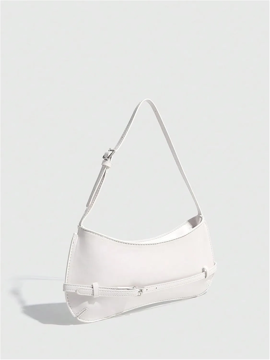 Verdusa Women's Buckle Underarm Shoulder Bag Adjustable Strap Leather Purses