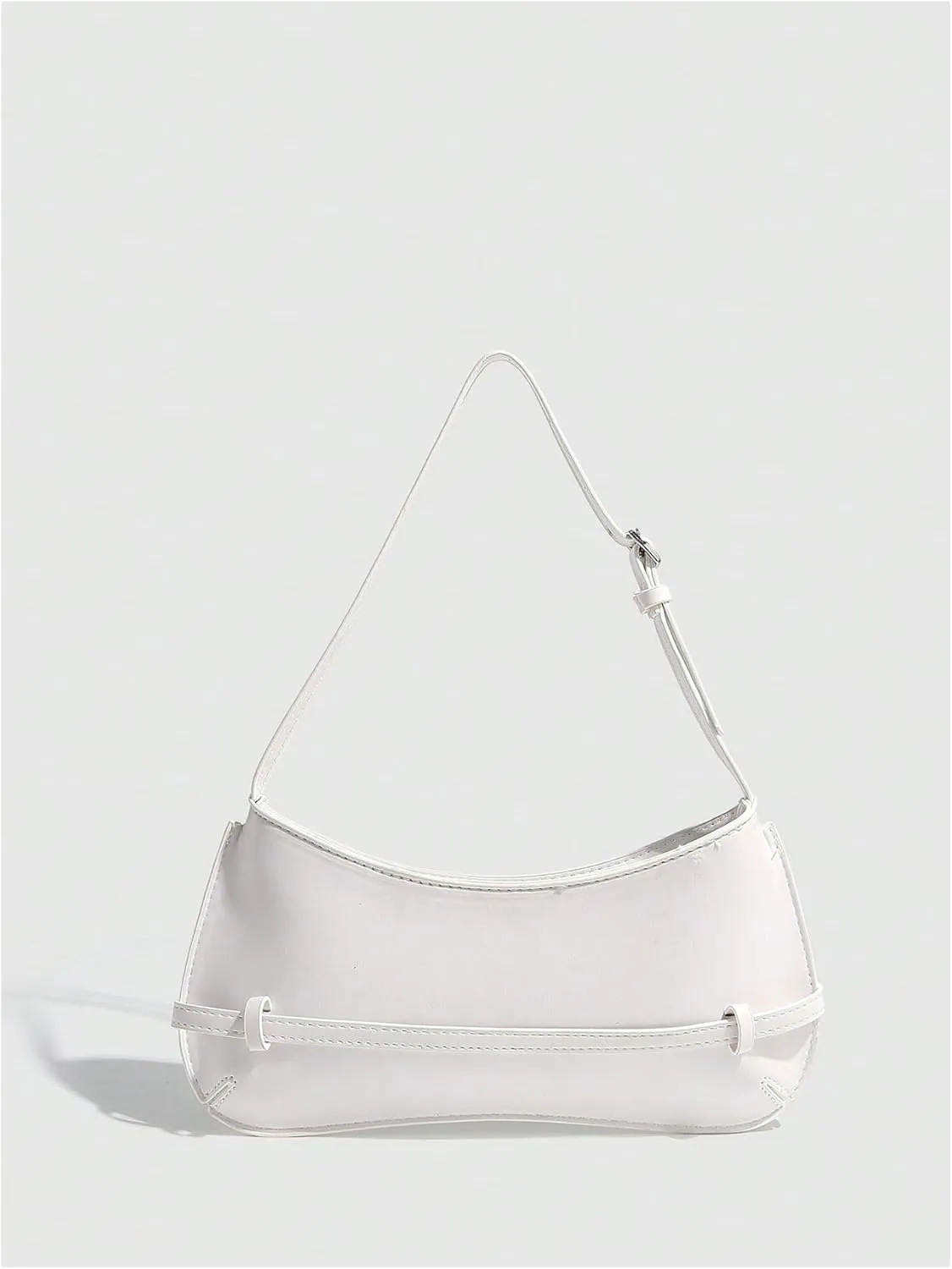 Verdusa Women's Buckle Underarm Shoulder Bag Adjustable Strap Leather Purses