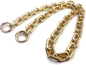 VersaKits Heavy Chunky Link Chain Strap Purse Handbag Top Handle Shoulder Straps Accessories Decoration Chain Strap Extender Charms Replacement(33.85'' Light Gold)