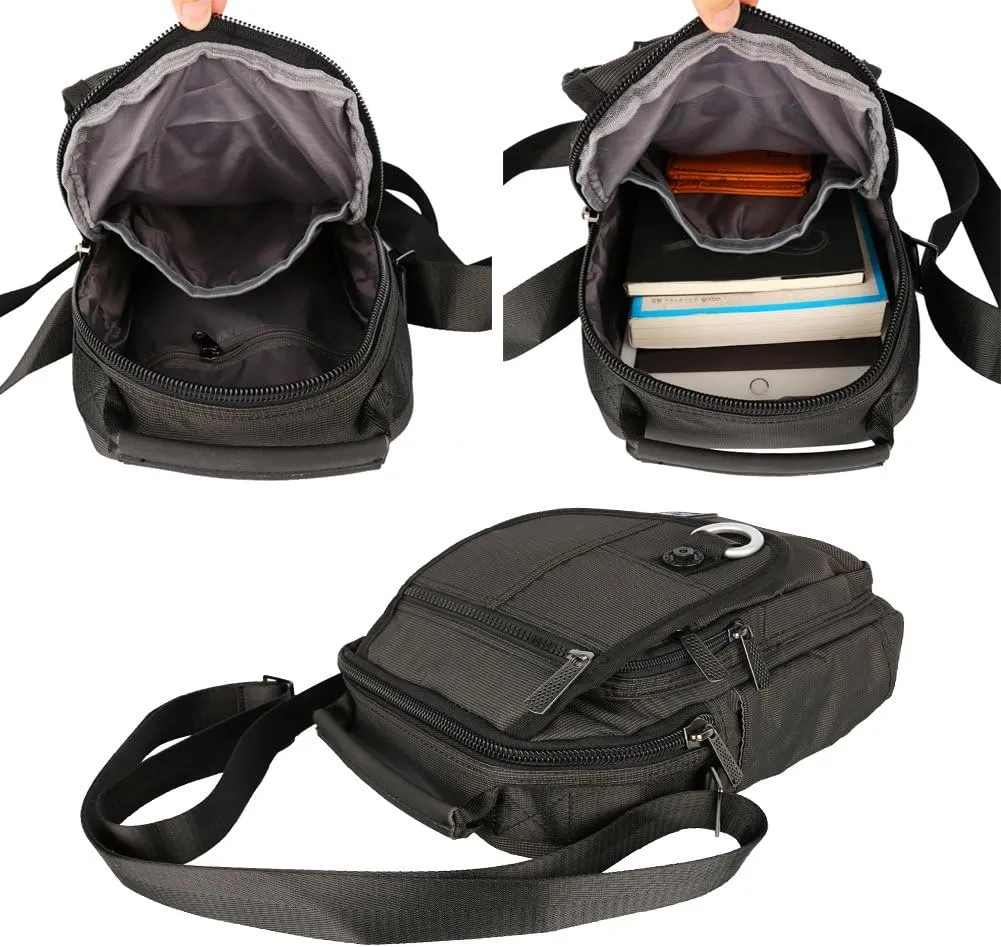 Vertical Messenger Bag, Crossbody Bag, Shoulder Bag Work Satchel for iPad Tablet Kindle