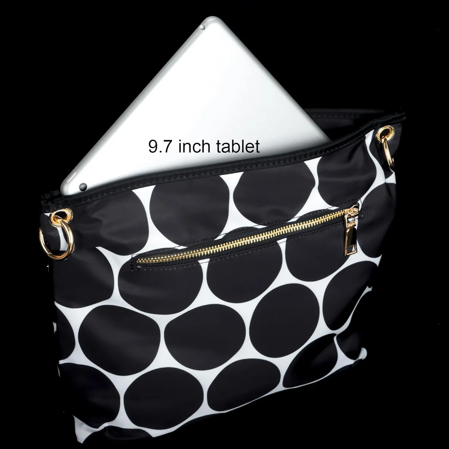 VGOAL Crossbody Bag High Texture Double Zipper Casual Shoulder Women's Bag Nylon Cloth Perforated Messenger Bag