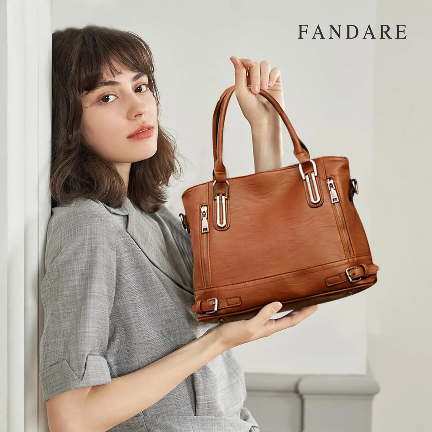 Vintage Handbag Women Crossbody Messenger Bags PU Leather Waterproof