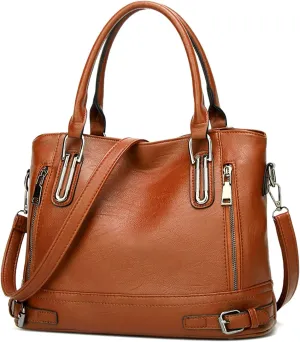 Vintage Handbag Women Crossbody Messenger Bags PU Leather Waterproof