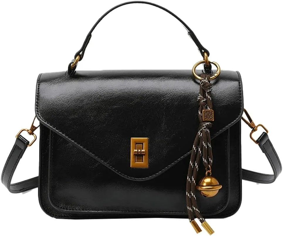 Vintage Messenger Bag for Women Leather Shoulder Shoulder Bag Crossbody Satchel Handbag and Purses Work Travel Bag