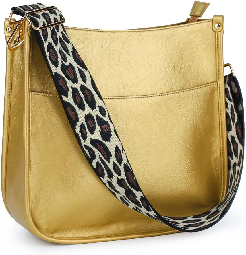 Viva Terry Vegan Leather Crossbody Fashion Shoulder Bag Purse with Adjustable Strap