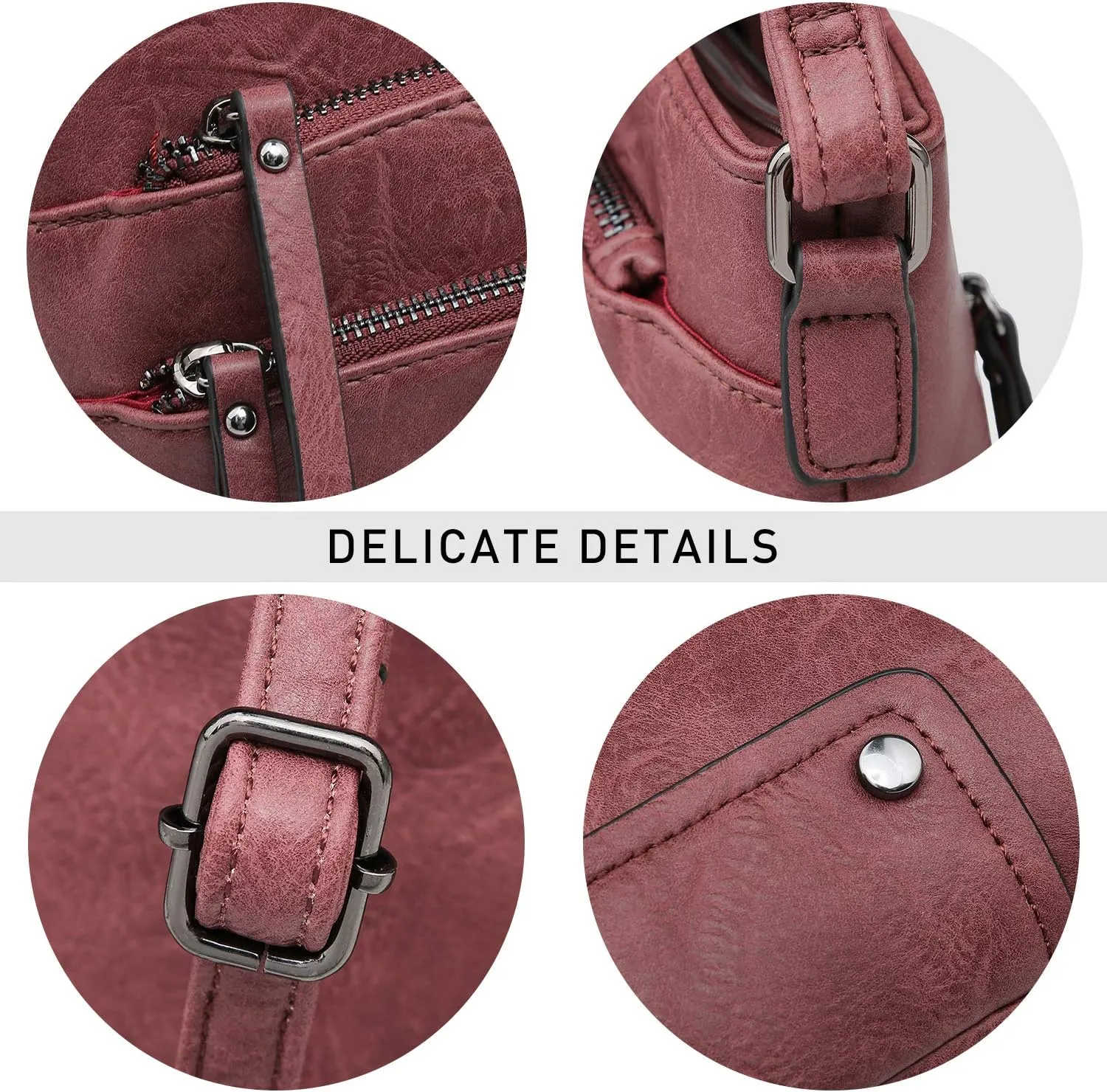 VONMAY Crossbody Bags for Women Purses Handbags Multi Pockets Shoulder Bag with Adjustable Strap
