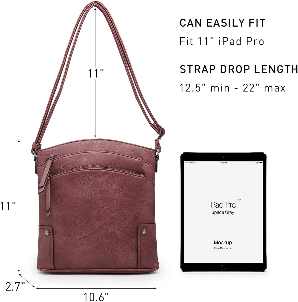 VONMAY Crossbody Bags for Women Purses Handbags Multi Pockets Shoulder Bag with Adjustable Strap