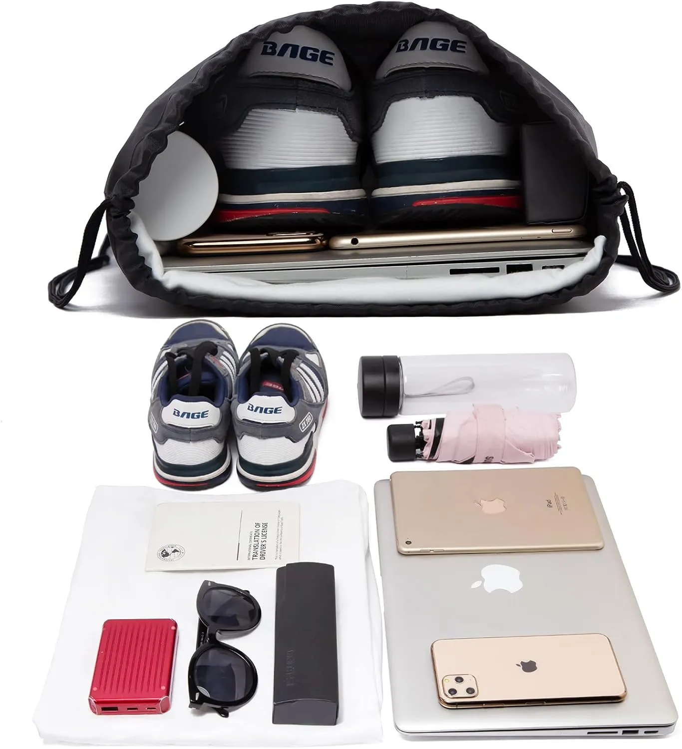 Vorspack Drawstring Backpack 10 Pieces for Party Gym Sport Trip