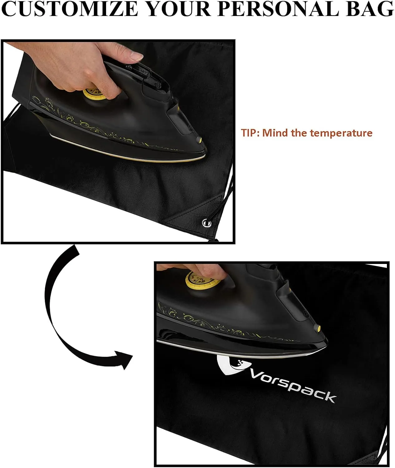 Vorspack Drawstring Backpack 10 Pieces for Party Gym Sport Trip