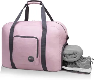 WANDF Foldable Travel Duffel Bag Luggage Sports Gym Water Resistant Nylon