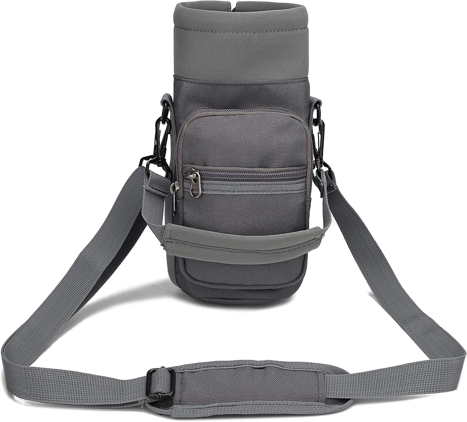 Water Bottle Pouch Multi-Purpose Hydration Waist Carrier Bag with Detachable Handle Strap &Shoulder Strap