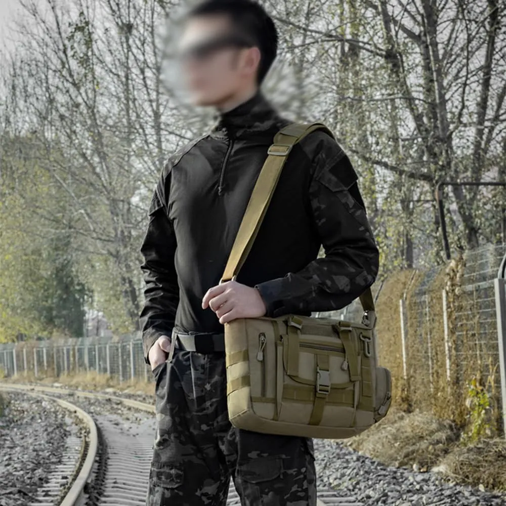 Waterproof Tactical Military Multi-Pocket Crossbody Bag Shoulder Bag Bag Belt Sling Bags Laptop for Working Hunting Camping