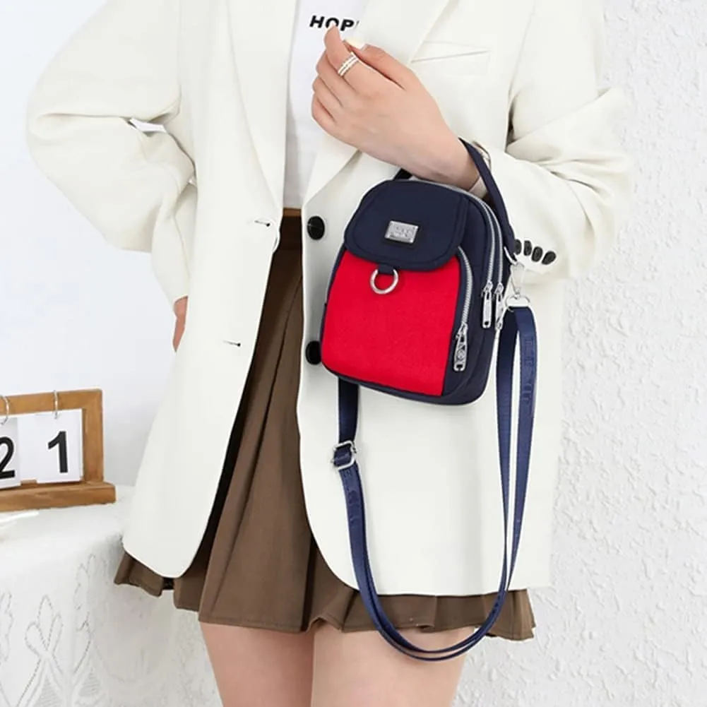 Waterproof Women Crossbody Bag Elegant Oxford Messenger Bags Simple for Work,Multi-Pocket Casual Messenger Bags Purse