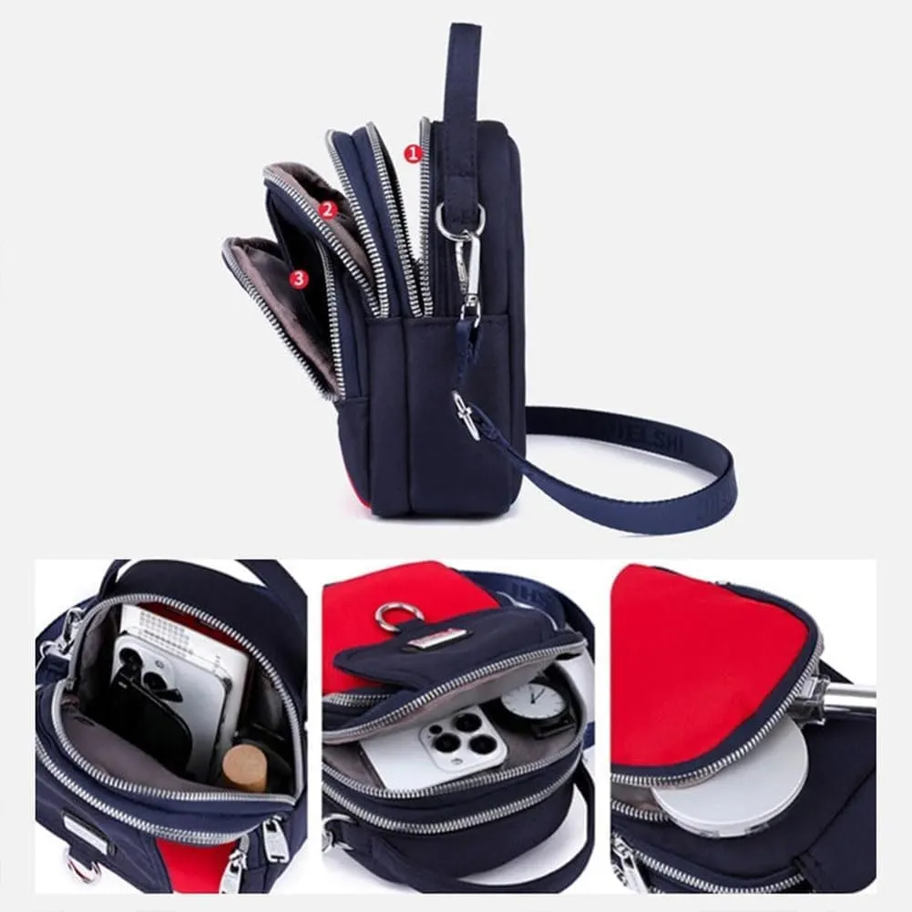 Waterproof Women Crossbody Bag Elegant Oxford Messenger Bags Simple for Work,Multi-Pocket Casual Messenger Bags Purse