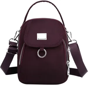 Waterproof Women Crossbody Bag Nylon Messenger Bags Simple Purse for Work, Multi-pocket Storage Shoulder Handbag