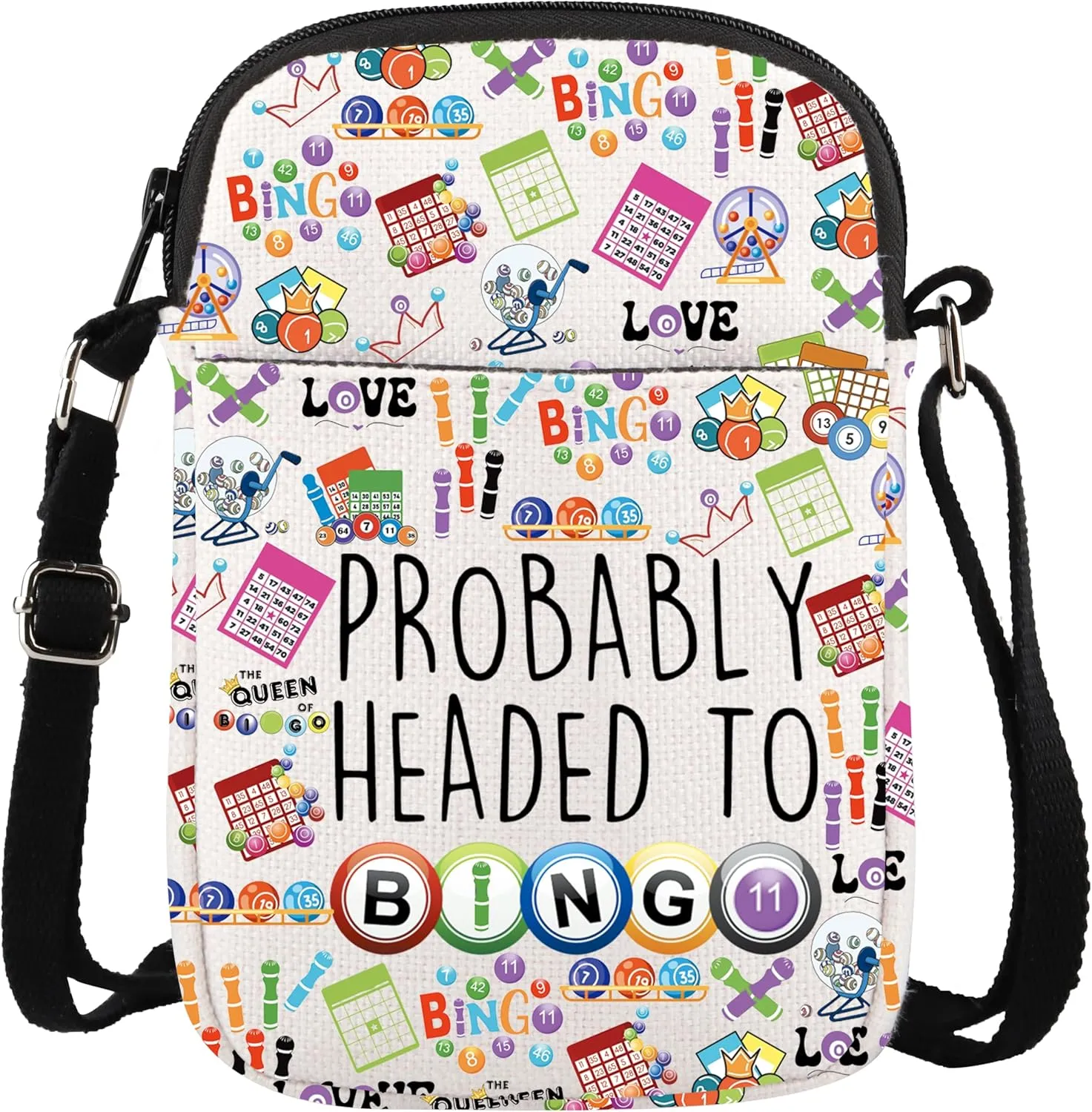 WCGXKO Funny Game Crossbody Bag Gambler Messenger Bag
