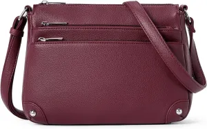 WESTBRONCO Crossbody Bags for Women, Medium Size Shoulder Handbags, Satchel Purse with Multi Zipper Pocket