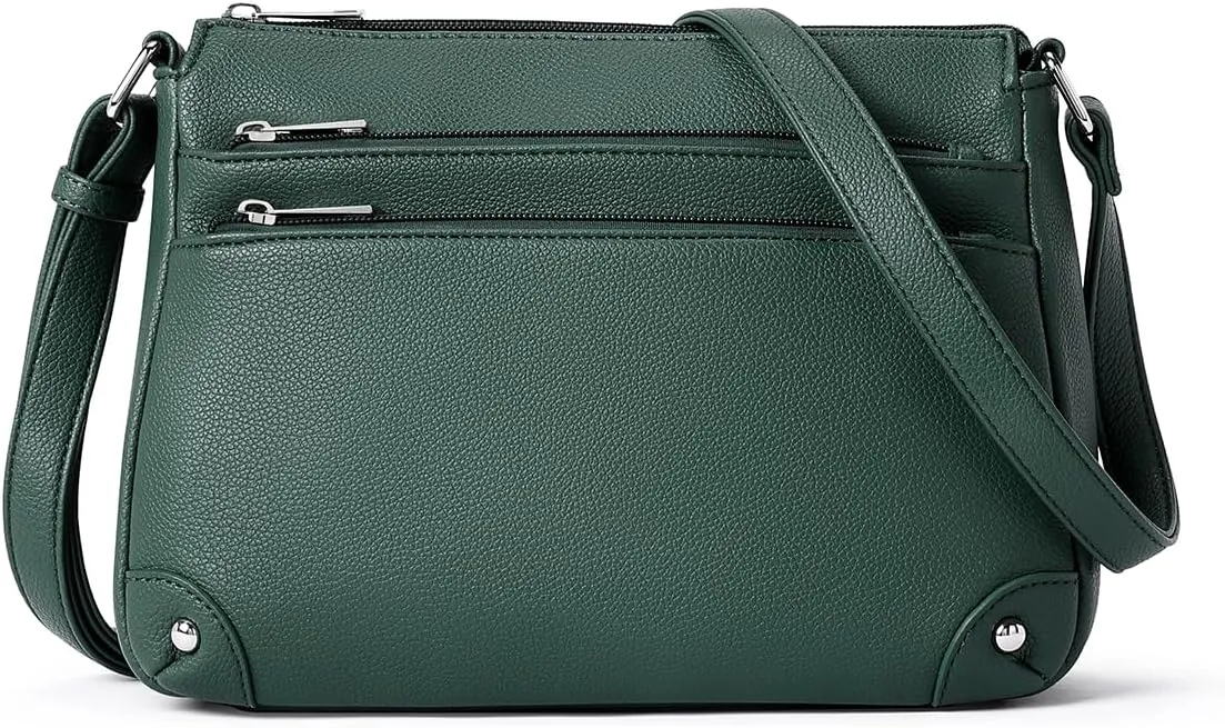 WESTBRONCO Crossbody Bags for Women, Medium Size Shoulder Handbags, Satchel Purse with Multi Zipper Pocket