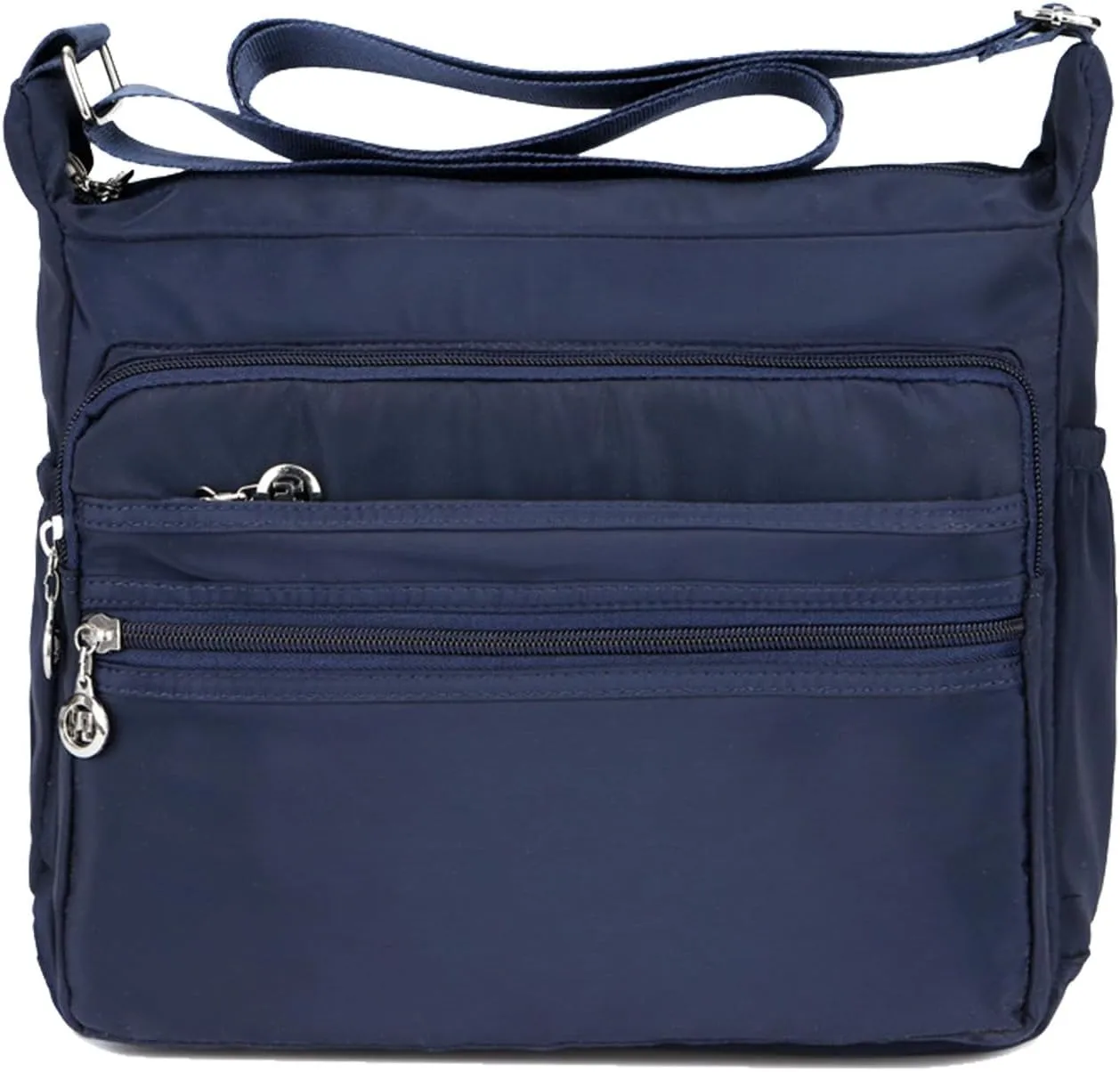 WITERY Small Crossboby Bag for Women - Waterproof Nylon Multi-pocket Purse Travel Shoulder Bag Lightweight Messenger Bag