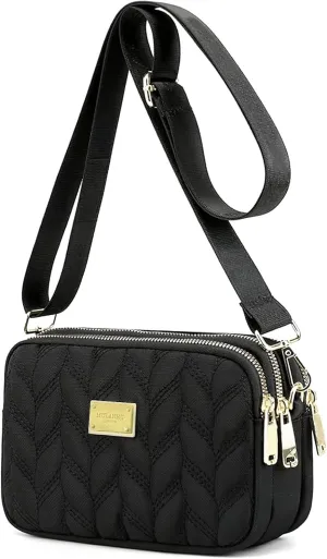 WITERY Small Crossboby Purse for Women - Waterproof Nylon Crossbody Phone Purse Shoulder Bag with Adjustable Strap