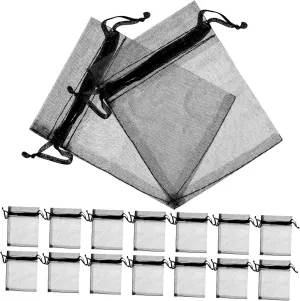 WOFASHPURET 100Pcs Organza Drawstring Bags Creative Candy Jewelry Wrapping for Lightweight Portable Storage for Bracelets Snacks Treats