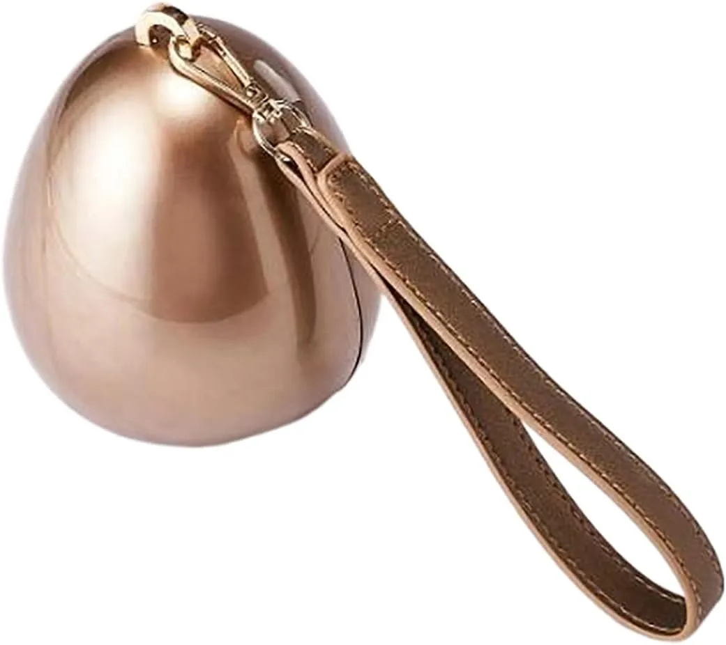 Women Acrylic Egg Clutch Bag Cute Pearl Acrylic Evening Handbags Marble Purses Beaded Shoulder Bags for Party Prom