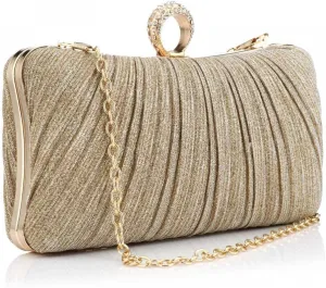 Women Evening Clutch Purses Rhinestone Wedding Clutch Evening Handbag for Formal