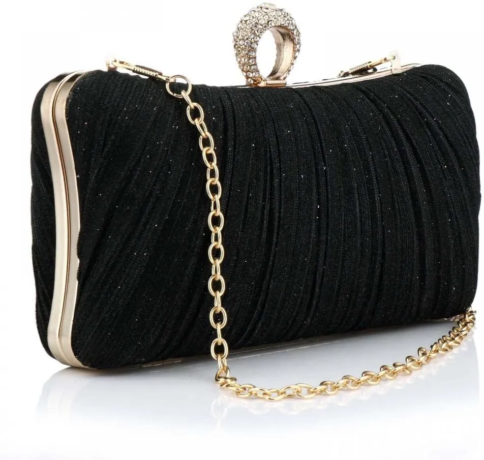 Women Evening Clutch Purses Rhinestone Wedding Clutch Evening Handbag for Formal