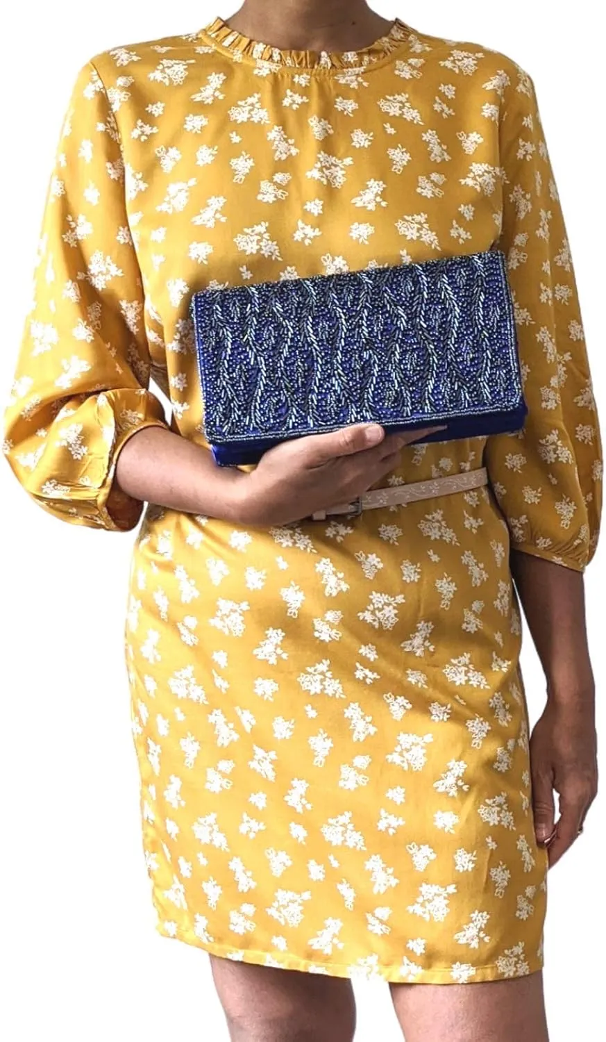 Women Handmade Beaded Evening Clutch, Shoulder Bag, Wedding Purse