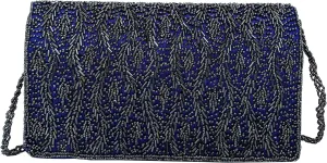 Women Handmade Beaded Evening Clutch, Shoulder Bag, Wedding Purse