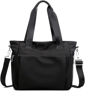 Women Nylon Tote Bag Water resistant Multi-function Shoulder Handbag Light Travel Messenger Bags
