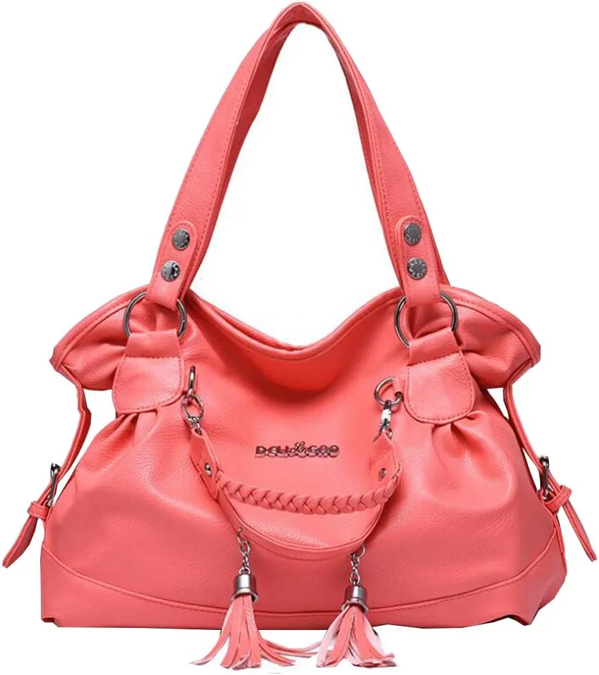 Women Vintage Large Bag Top-handle Handbags Casual Soft leather Shoulder Bags Tote Messenger Purse