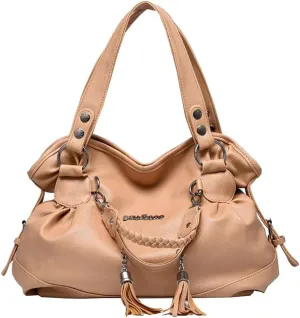 Women Vintage Large Bag Top-handle Handbags Casual Soft leather Shoulder Bags Tote Messenger Purse