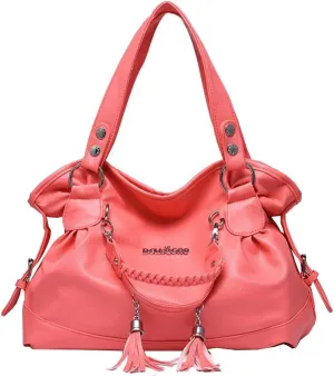 Women Vintage Large Bag Top-handle Handbags Casual Soft leather Shoulder Bags Tote Messenger Purse