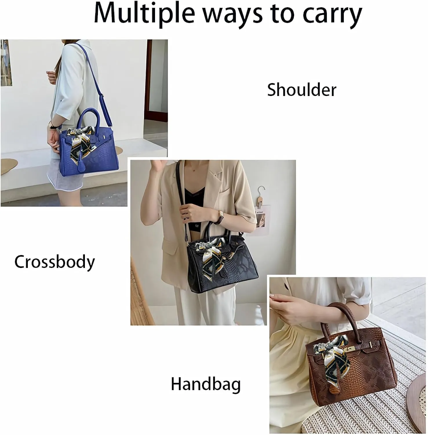 Women's adjustable shoulder strap shoulder bags and crossbody bag large capacity handbags fashion underarm Purses