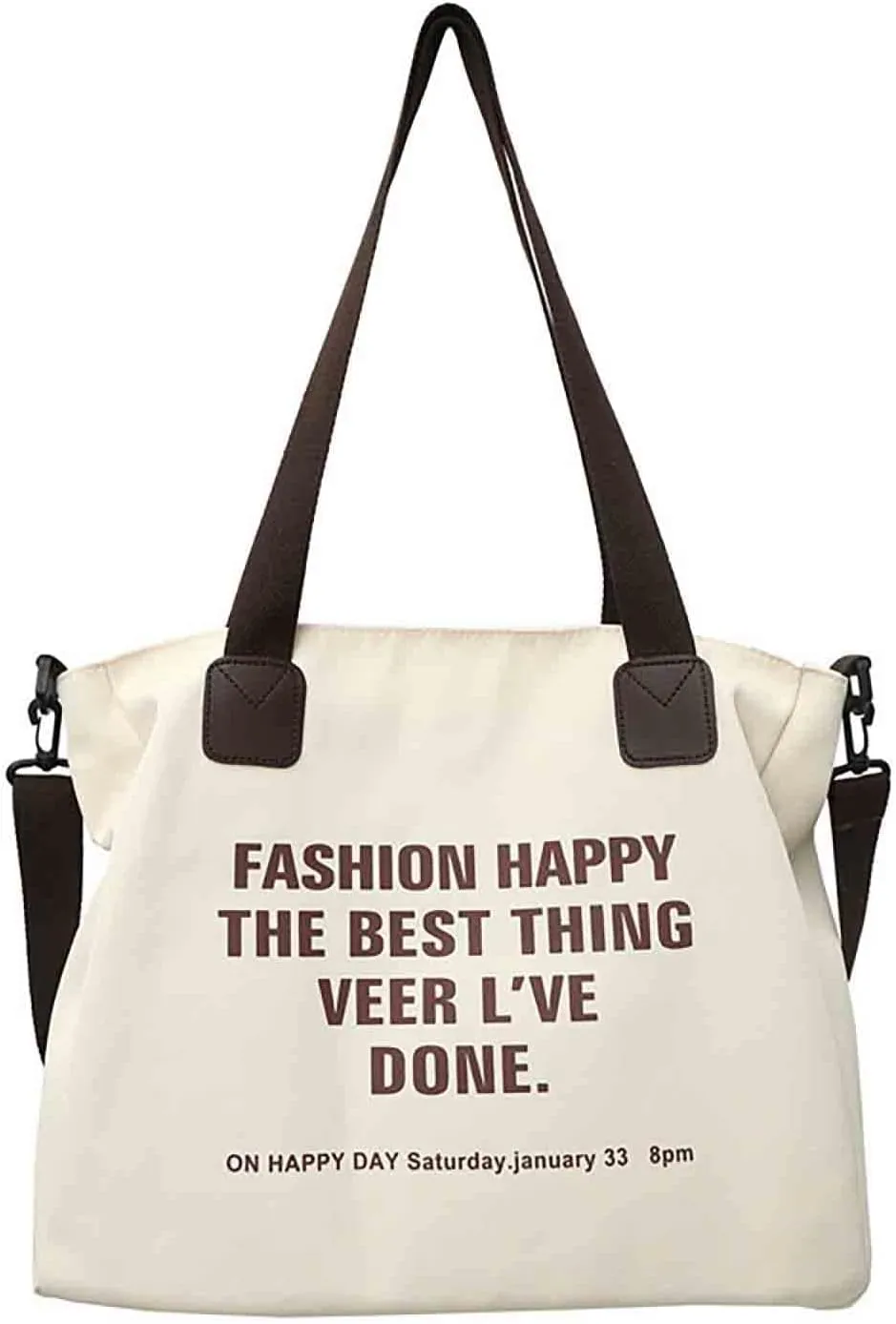 Women's canvas handbag Women's messenger bag Men's and women's fashionable retro messenger bag