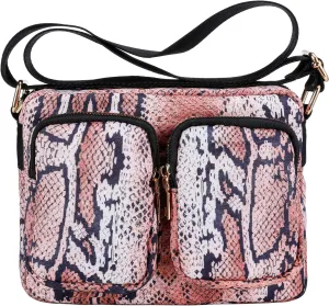 Women's Crossbody Bags - Multi Pocket Shoulder Bag Lightweight Purse Stylish Printed Crossbody Bag