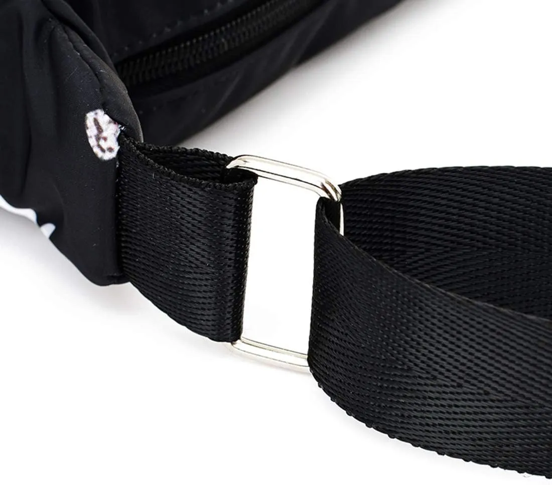 Womens Nylon Floral Shoulder Bag Crossbody Bag Messenger Bags Travel Handbags With Adjustable Strap Waterproof