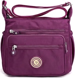 Women's Shoulder Bags Multi-Pocket Casual Crossbody Bag Handbags Waterproof Nylon Messenger Travel Bags Ladies Tote