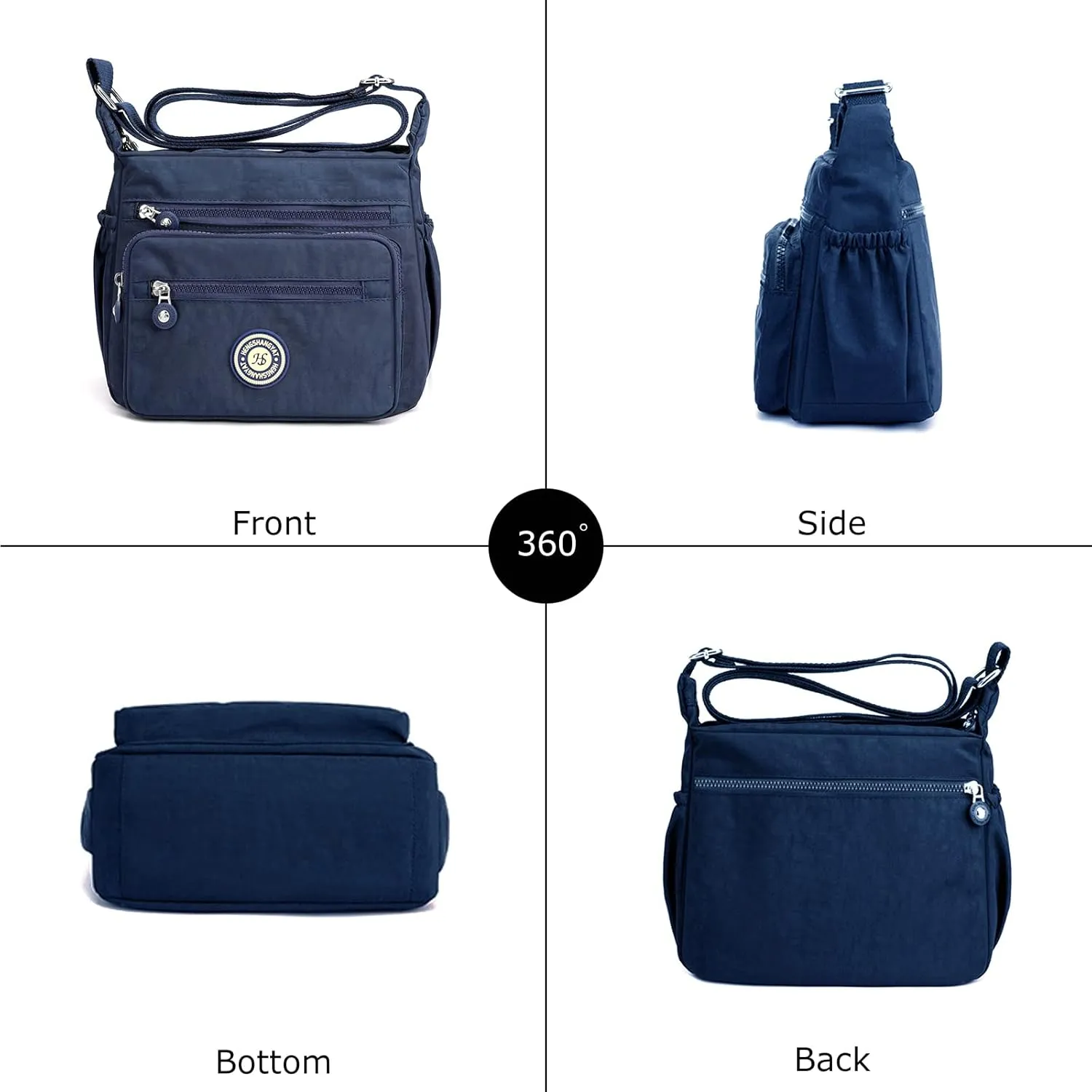 Women's Shoulder Bags Multi-Pocket Casual Crossbody Bag Handbags Waterproof Nylon Messenger Travel Bags Ladies Tote