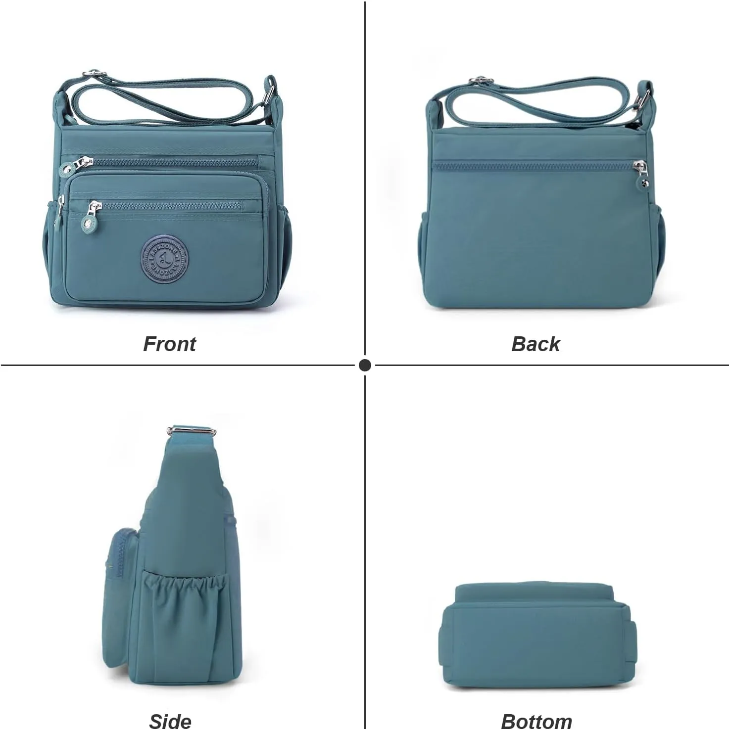 Women's Shoulder Bags Multi-Pocket Casual Crossbody Bag Handbags Waterproof Nylon Messenger Travel Bags Ladies Tote