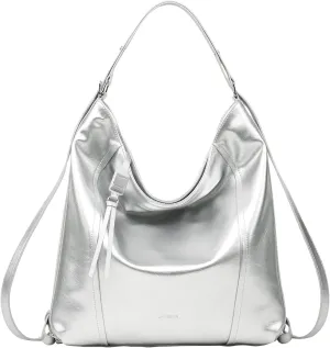 Women's Soft Hobo Bags Leather Shoulder Bag Purses for Women with Adjustable Strap Large Tote Handbags and Backpack